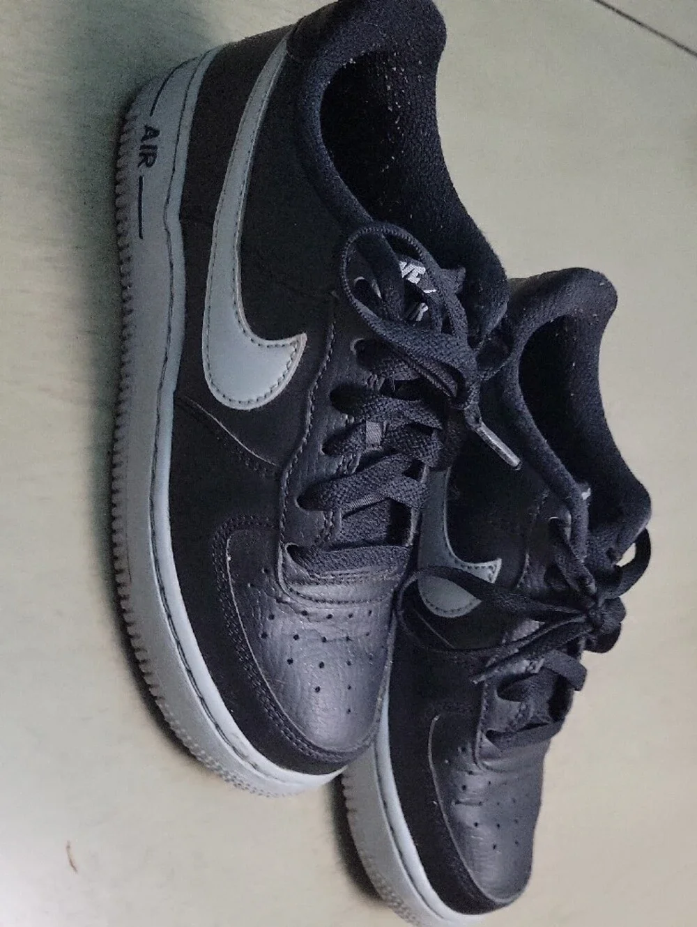 Nike Kids Black Sneakers with White Soles